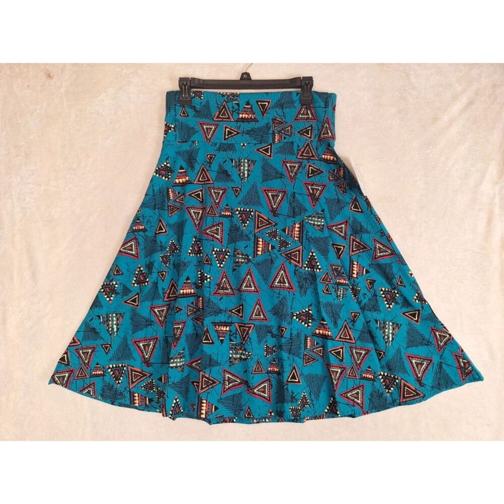 Lularoe azure skirt teal green blue xl